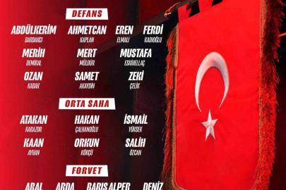 A Milli Futbol Takımı’nın, FIFA Dünya Kupası play-off maçları kadrosu açıklandı