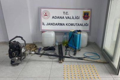 Adana’da kaçak kazı yapanlar suçüstü yakalandı