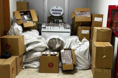 Akşehir’de kaçak tütün operasyonu