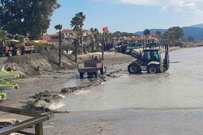 Akyaka sahili yaz sezonuna hazırlanıyor