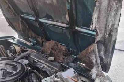 Alanya’da seyir halindeki otomobil alev aldı