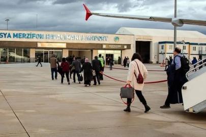 Amasya Merzifon Havalimanı’ndan şubatta 11 binden fazla yolcu uçtu