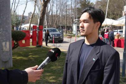 Ankara’da Kazakistan vatandaşları sandık başına gitti