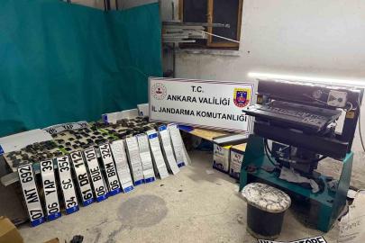 Ankara’da sahte plaka basımı yapan 2 şüpheli gözaltına alındı