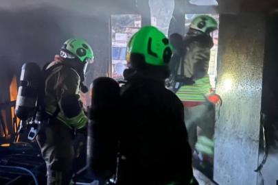 Antakya’da mesken yangını