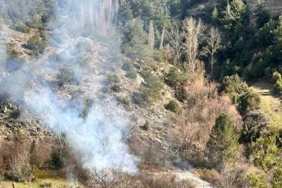 Arazisinde otları temizlik amaçlı yaktı, vatandaş orman yangını ihbarında bulundu