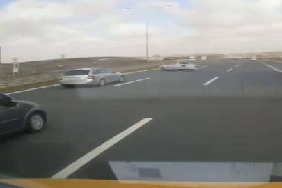 Arnavutköy’de makas atan sürücü kaza yaptı