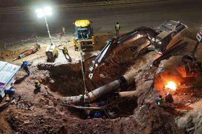 ASAT’tan Duraliler 1 Ana İsale Hattı’nda yoğun mesai