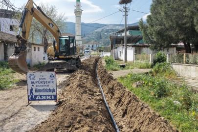 Aydın Büyükşehir’in ilçelerde altyapı yatırımlarını sürüyor