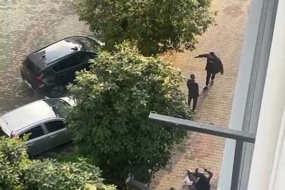 Ayrıldığı eşini ayaklarından vuran şahıs, havaya da ateş açmış