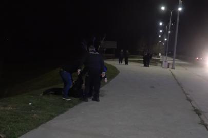 Bafra’da alkollü kadın ekipleri alarma geçirdi