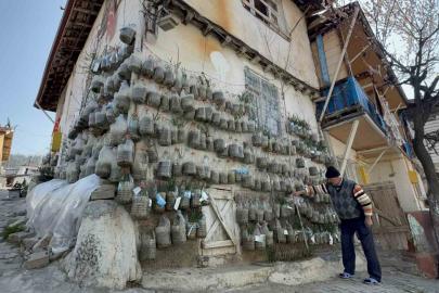 Bahçede yetiştiremeyince çözümü evinin duvarında buldu