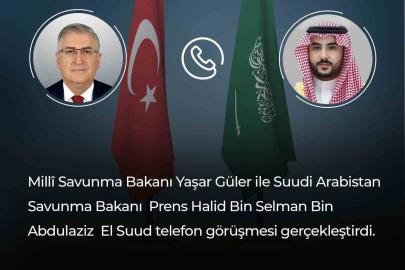 Bakan Güler, Suudi Arabistanlı mevkidaşı ile telefonda görüştü