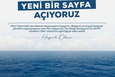 Bakan Yumaklı: "Mavi vatandaki tecrübemizi okyanuslara taşıyoruz"