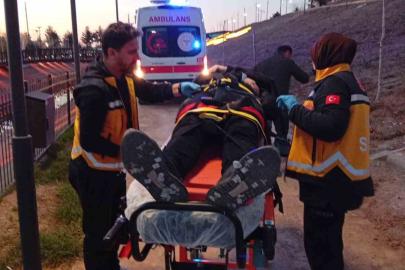Batman merdivenden düşen bir kişi hastanelik oldu