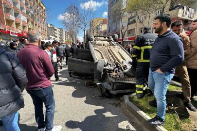 Batman’da kontrolden çıkan otomobil ters döndü: 1 yaralı