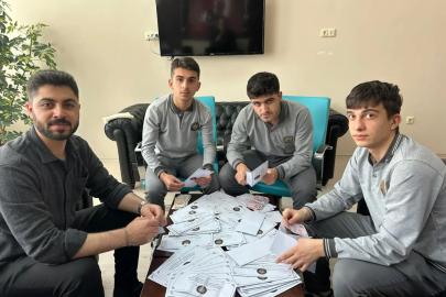 Bayburt Anadolu İmam Hatip Lisesi öğrencilerden ihtiyaç sahiplerine destek