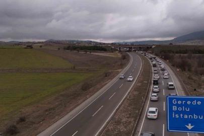 Bayram dönüşünde Kemikli rampalarında trafik yoğunluğu başladı