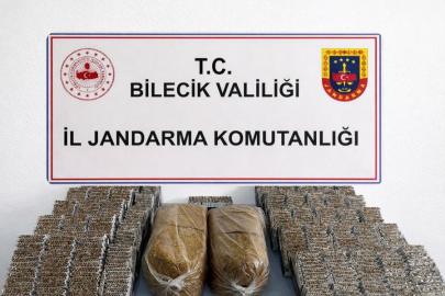 Bilecik’te 13 bin 580 makaron ve 10 kilo kıyılmış tütün ele geçirildi