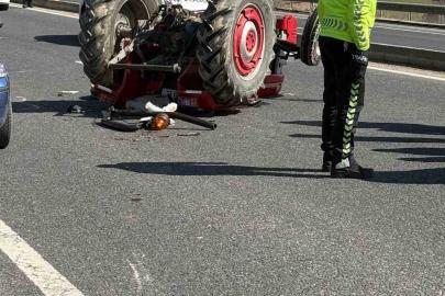 Bolu’da traktör devrildi: 1 ölü
