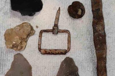 Botan Vadisi Milli Park’ta tarihi eser olduğu düşünülen objeler bulundu