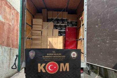 Bursa’da 6 milyon 360 bin kaçak makaron ele geçirildi