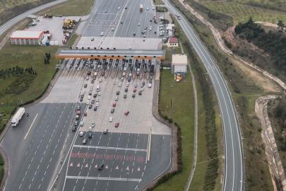 Bursa’da bayram trafiiğine helikopterli denetim