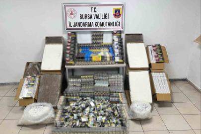 Bursa’da dev operasyon: 65 bin kaçak sigara ve 50 bin makaron ele geçirildi