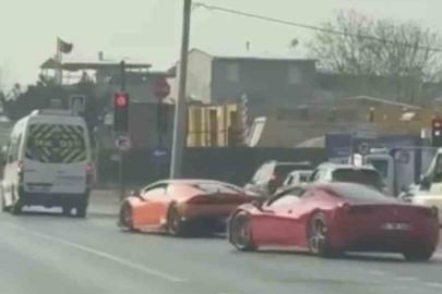 Bursa’da Lamborghini ve Ferrari sürücülerine 100 bin TL ceza