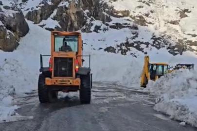 Çığın düştüğü Şırnak-Hakkari yolu ulaşıma açıldı