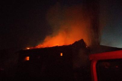 Çıkan yangında 78 yaşındaki kadın evsiz kaldı