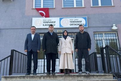 Çilimli’de okullar incelendi