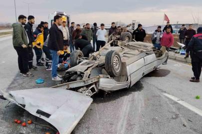 Çorum’da takla atan otomobilin sürücüsü hayatını kaybetti