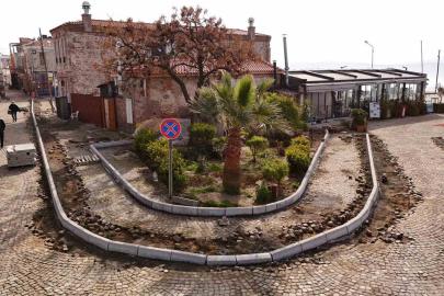 Cunda’da, araç trafiği ve yaya ulaşımına düzenleme