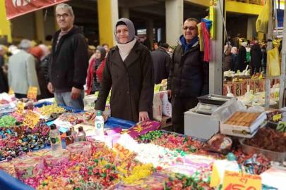 Devrek’te bayram şekerleri ve tatlıları görücüye çıktı