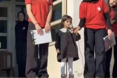 Diyarbakır’da 4 yaşındaki kız, İstiklal Marşı’nı ezbere okudu