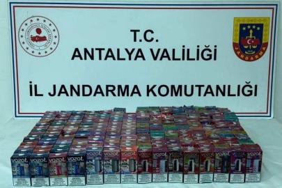 Döşemealtı’nda 314 adet kaçak elektronik sigara ele geçirildi