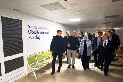 Düzce Üniversite hastanesindeki güçlendirme sürecini incelediler