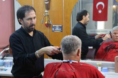 Engelli vatandaşlara bayram tıraşı ücretsiz