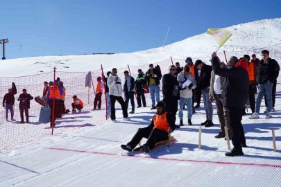 Erciyes, Geleneksel Kızak Türkiye Şampiyonası’na ev sahipliği yaptı