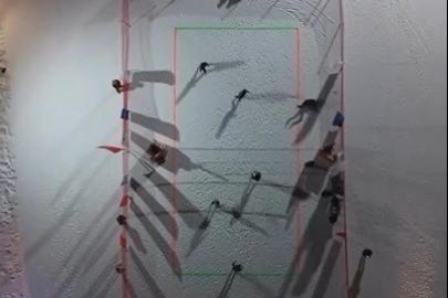 Ergan Dağı’nda kurumlar arası kar voleybolu heyecanı