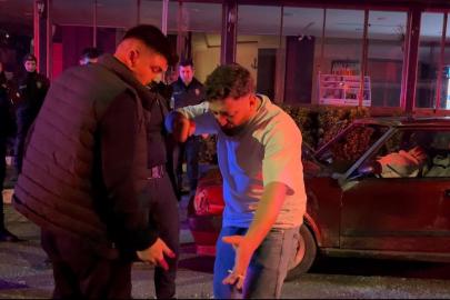 Eşinin yanında darp edildiğini iddia etti, öfkesini aracına zarar verip çıkardı...