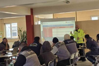 Fabrika çalışanlarına güvenlik trafik eğitimi