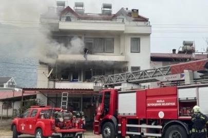Fethiye’de ev yangını