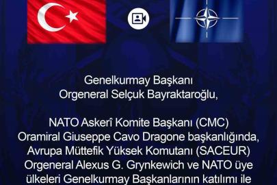 Genelkurmay Başkanı Orgeneral Bayraktaroğlu, NATO üye ülkeleri genelkurmay başkanlarının katıldığı toplantıya iştirak etti