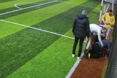 Halı saha maçında kalbine yenik düştü: O anlar kamerada