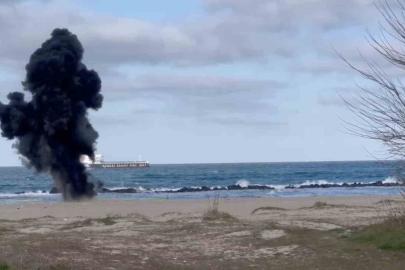 Halk plajındaki İHA, S.A.S. timleri tarafından imha edildi