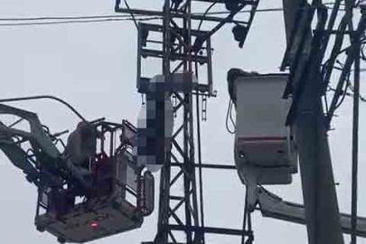 Hırsızlık için çıktığı elektrik direği sonu oldu