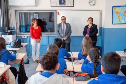 İlçe Milli Eğitim Müdürü Keleş, Şâhidi Ortaokulu’nda öğrenci ve öğretmenlerle buluştu