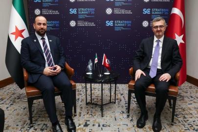 İletişim Başkanı Duran, Suriye Enformasyon Bakanı el-Mustafa ile görüştü